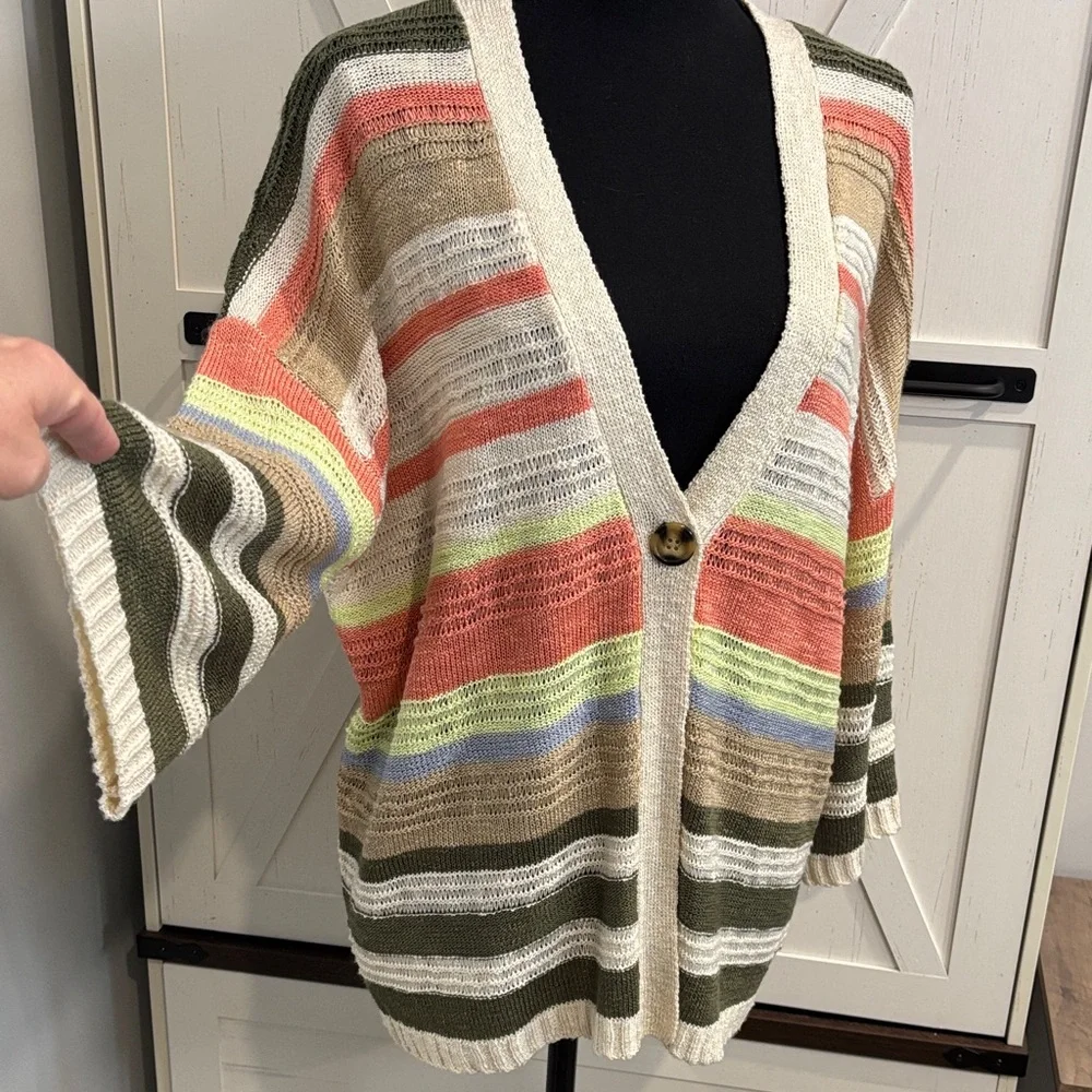 Cardigan Sweater🔸Multi colors Front button light weight - Picture 5 of 8